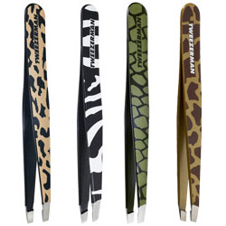 animal print slant tweezers