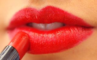 Red lipstick