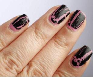 Crackle Finish Nail Art