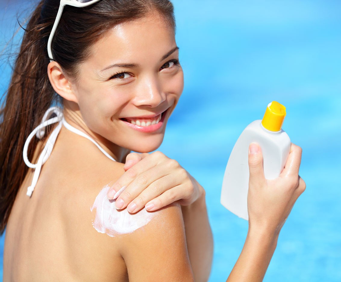 sunburn while swimming